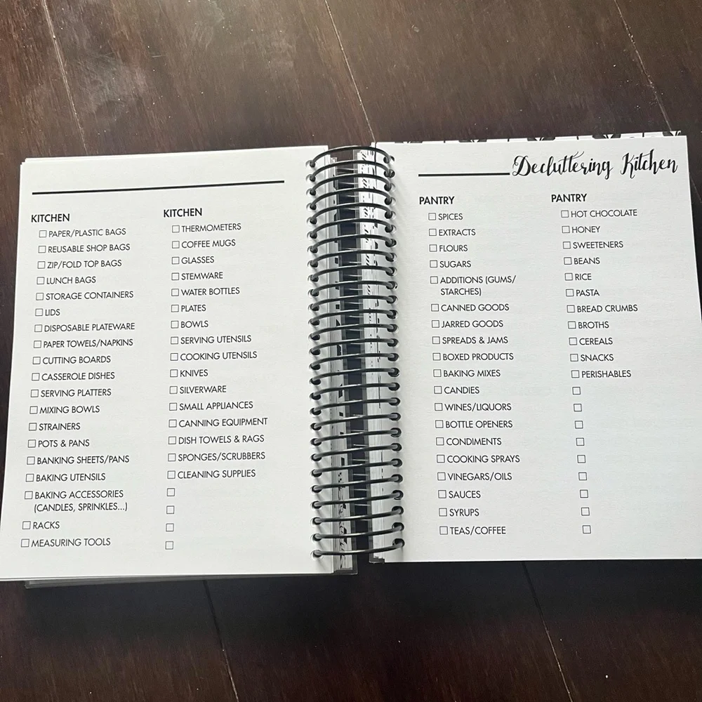 Lights Planner Action Coil B6 Planner Daily New Weekly Cleaning Notebook TN